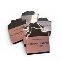 Load image into Gallery viewer, CHARCOAL + CEDARWOOD SOAP